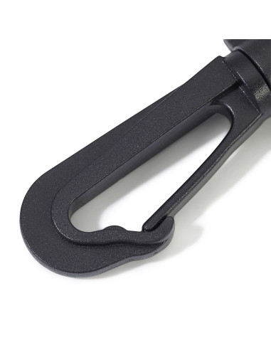 Set di moschettoni in plastica 40 mm nero