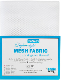 Tessuto a rete premium 45 cm x 137 cm - Bianco