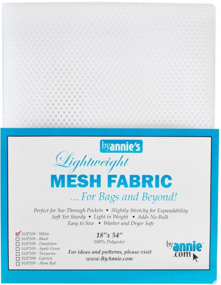Tessuto a rete premium 45 cm x 137 cm - Bianco