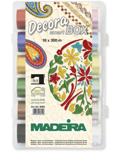 Valigia di fili da ricamo SmartBox Decora n° 12 Madeira