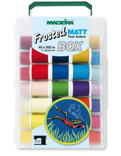 Valigia di fili da ricamo Deluxe Frosted Matt Madeira