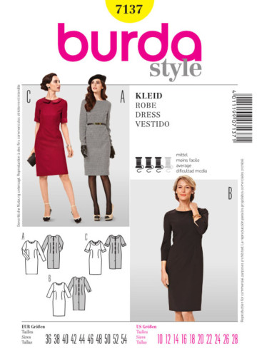 Modello di abito - Burda 7137