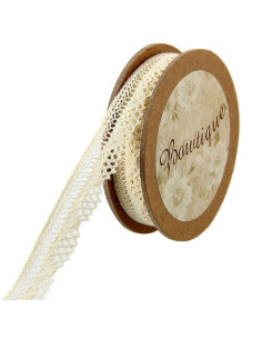 Pizzo écru - 12 mm x 5 metri