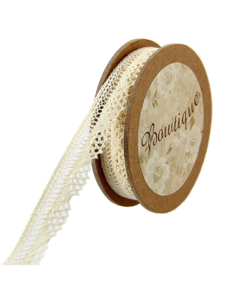 Pizzo écru - 12 mm x 5 metri