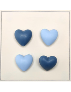 Perline in silicone a forma di cuore per sonagli, clip per ciuccio bebé 2