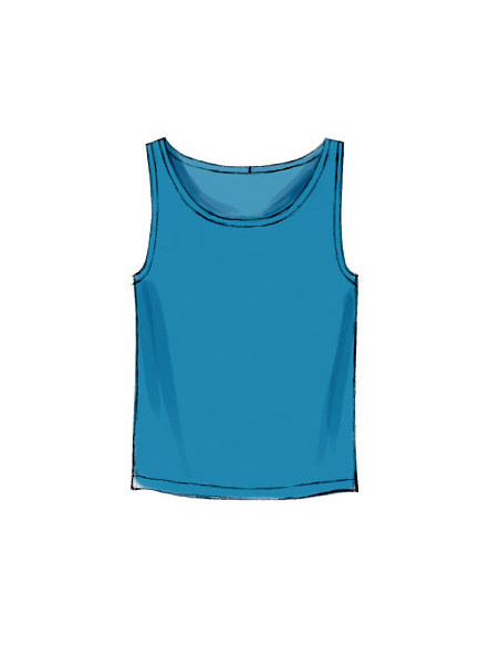 Modello di canottiere, t-shirt e pantaloncini - McCall's 6973