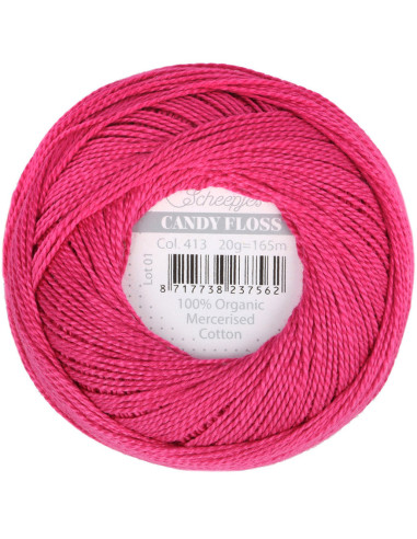 Gomitolo di cotone perlato Scheepjes Candy Floss