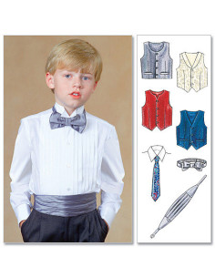 Modello per gilet, cintura, papillon e cravatta - McCall's 7223