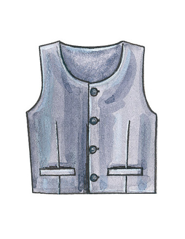 Modello per gilet, cintura, papillon e cravatta - McCall's 7223