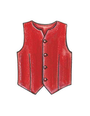 Modello per gilet, cintura, papillon e cravatta - McCall's 7223