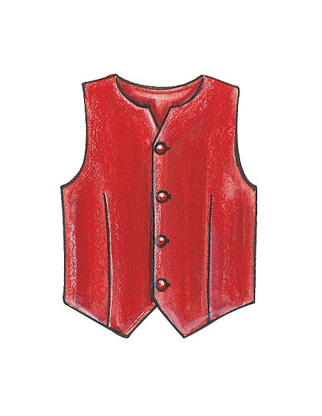 Modello per gilet, cintura, papillon e cravatta - McCall's 7223