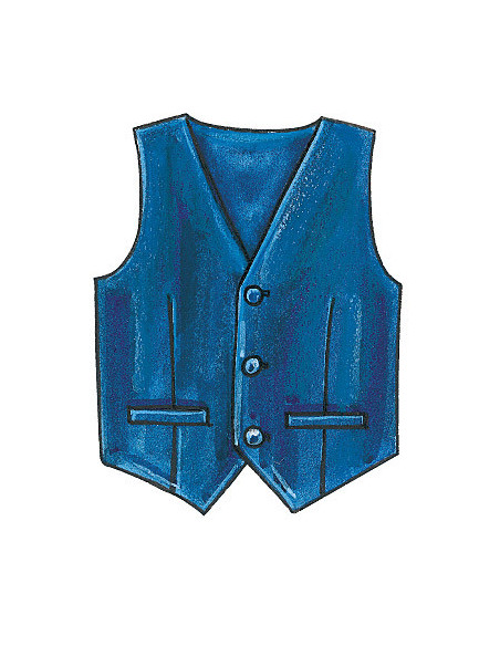Modello per gilet, cintura, papillon e cravatta - McCall's 7223
