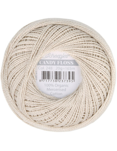 Gomitolo di cotone perlato Scheepjes Candy Floss