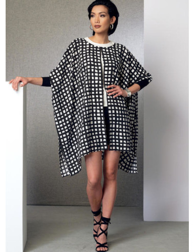 Modello di poncho, top, pantaloncini e pantaloni - Vogue 9191