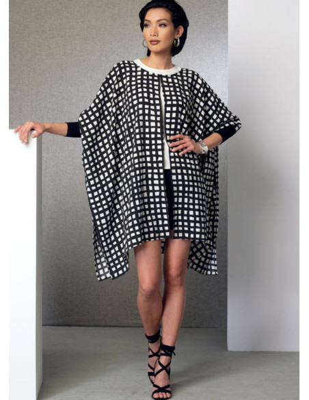 Modello di poncho, top, pantaloncini e pantaloni - Vogue 9191