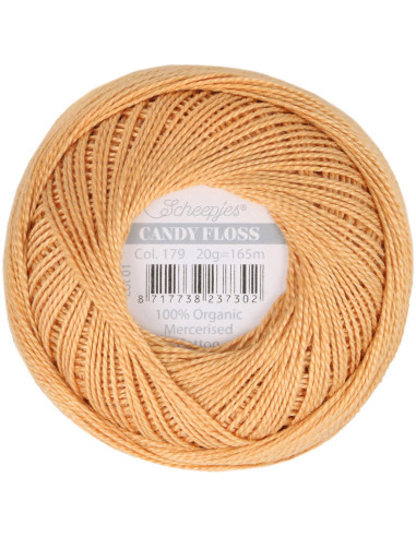 Gomitolo di cotone perlato Scheepjes Candy Floss
