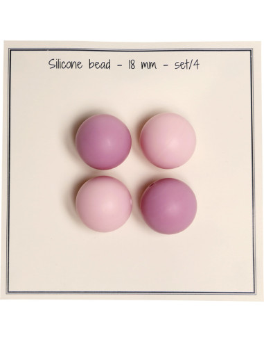 Perle in silicone da 18 mm per sonagli, clip per ciuccio bebé