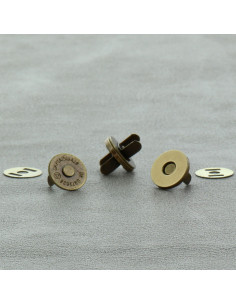 Confezione di 2 chiusure magnetiche 14 mm - Bronzo