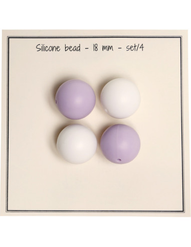 Perle in silicone da 18 mm per sonagli, clip per ciuccio bebé