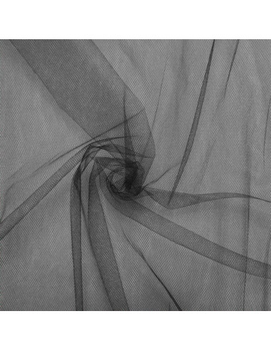Tulle morbido grande larghezza - Nero