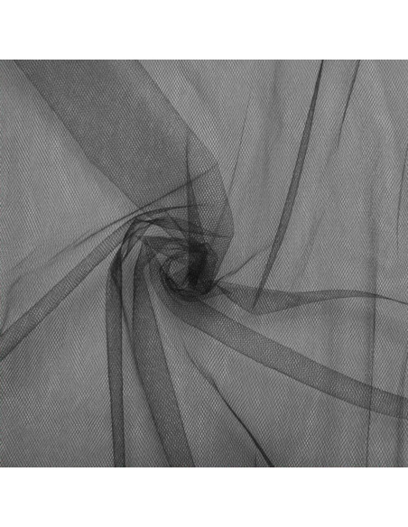 Tulle morbido grande larghezza - Nero