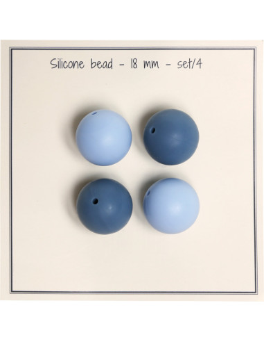 Perle in silicone da 18 mm per sonagli, clip per ciuccio bebé