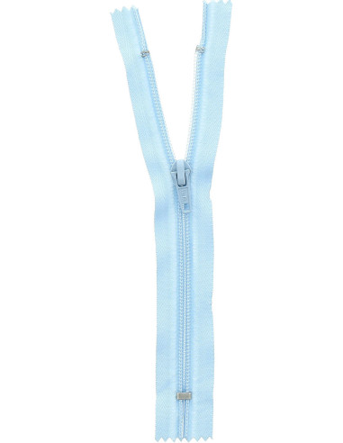 Cerniera a maglia non separabile - Azzurro