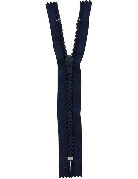 Cerniera a maglia non separabile - Blu marino
