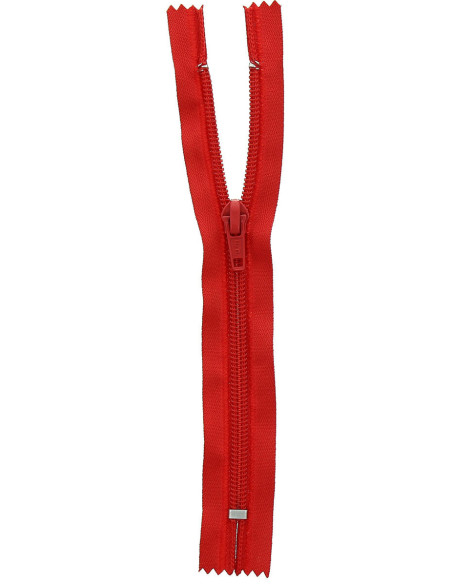 Cerniera lampo a maglia non separabile - Rosso vermiglio