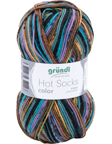 Filato per calze Hot Socks color Gründl