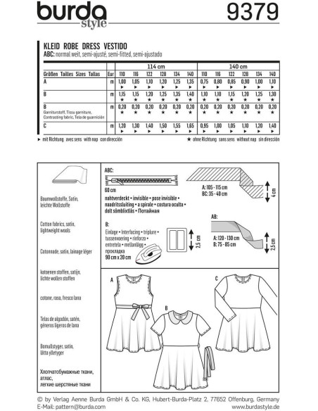Modello di abito - Burda 9379