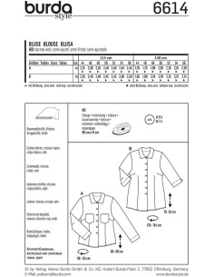 Modello di camicetta - Burda 6614 2