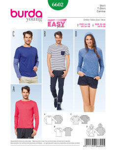 Modello di t-shirt - Burda 6602
