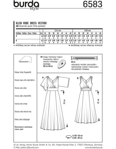 Modello di abito - Burda 6583