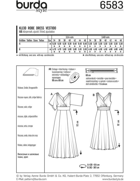 Modello di abito - Burda 6583