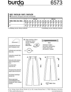 Modello di pantaloni - Burda 6573 2