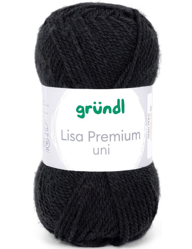 Fil à tricoter Lisa Premium uni Gründl