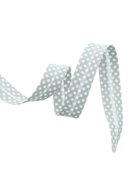 Bordo a pois - Grigio