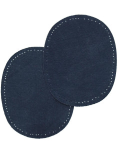 Coppia gomiti e ginocchia - Pelle blu navy