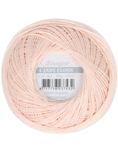 Gomitolo di cotone perlato Scheepjes Candy Floss