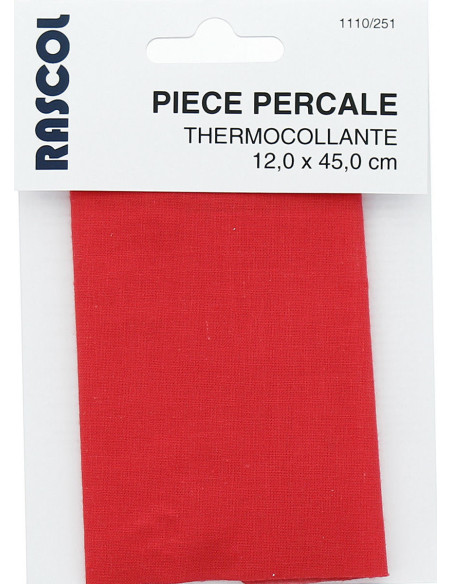 Percalle termoadesiva per riparazione - Rosso vermiglio