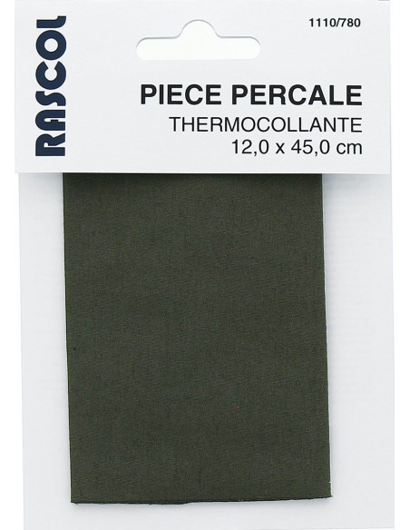 Tela termoadesiva per riparazione - Verde oliva scuro