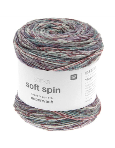 Filato per calze Soft Spin Rico Design