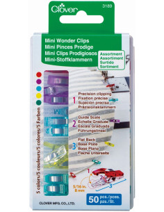 Scatola 50 mini mollette Prodige Clover - Assortimento