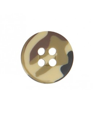 Bottone militare a 4 fori - Beige
