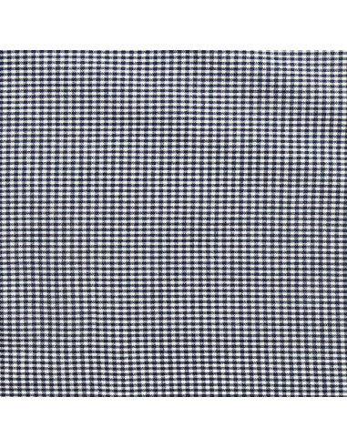 Tessuto Vichy a quadretti - Blu marino