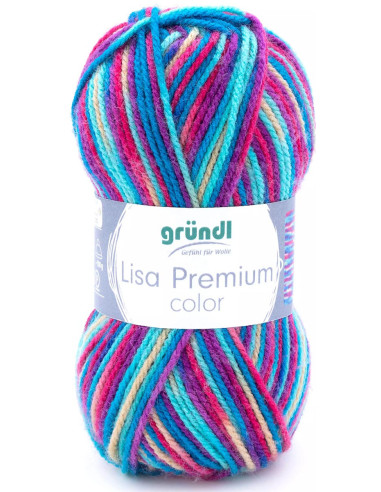 Fil à tricoter Lisa Premium color Gründl