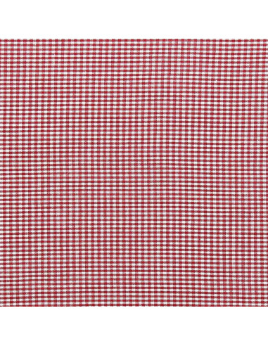 Tessuto Vichy a quadretti piccoli - Rosso