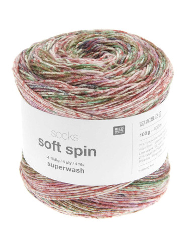 Filato per calze Soft Spin Rico Design