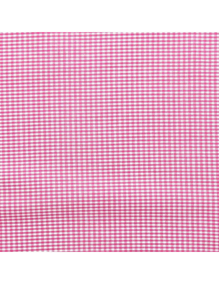 Tessuto Vichy a quadretti piccoli - Fucsia